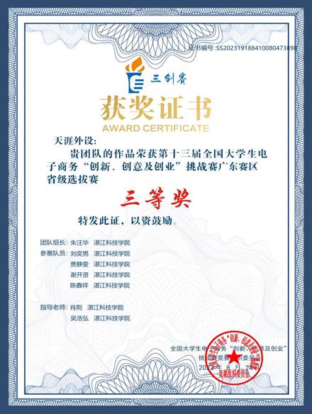 天涯设外-省赛三等奖 天涯设外-省赛三等奖